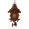 Widdop large wooden quartz cuckoo clock with moving roundabout