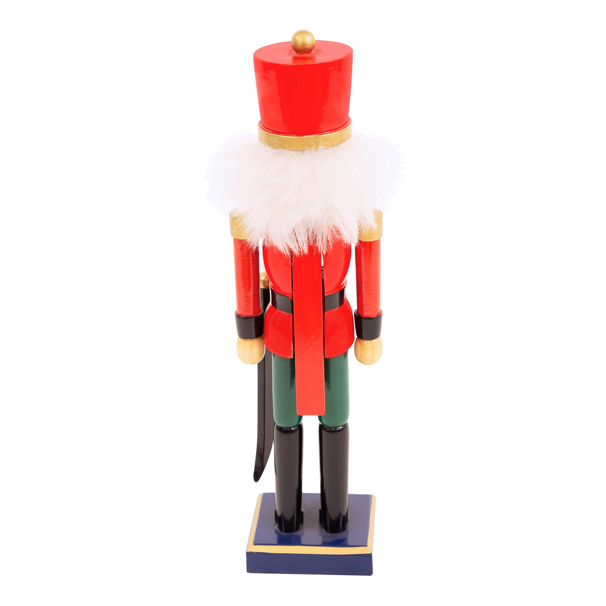 35cm red and green wooden nutcracker soldier Christmas decoration