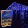 Premier 360 LED blue outdoor snowing icicle lights