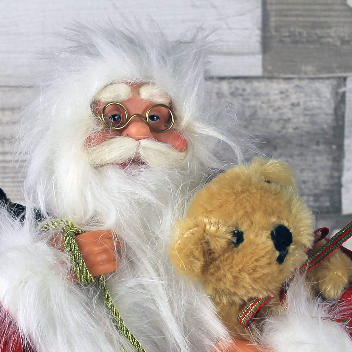 30cm traditional Santa Claus Christmas figure in red