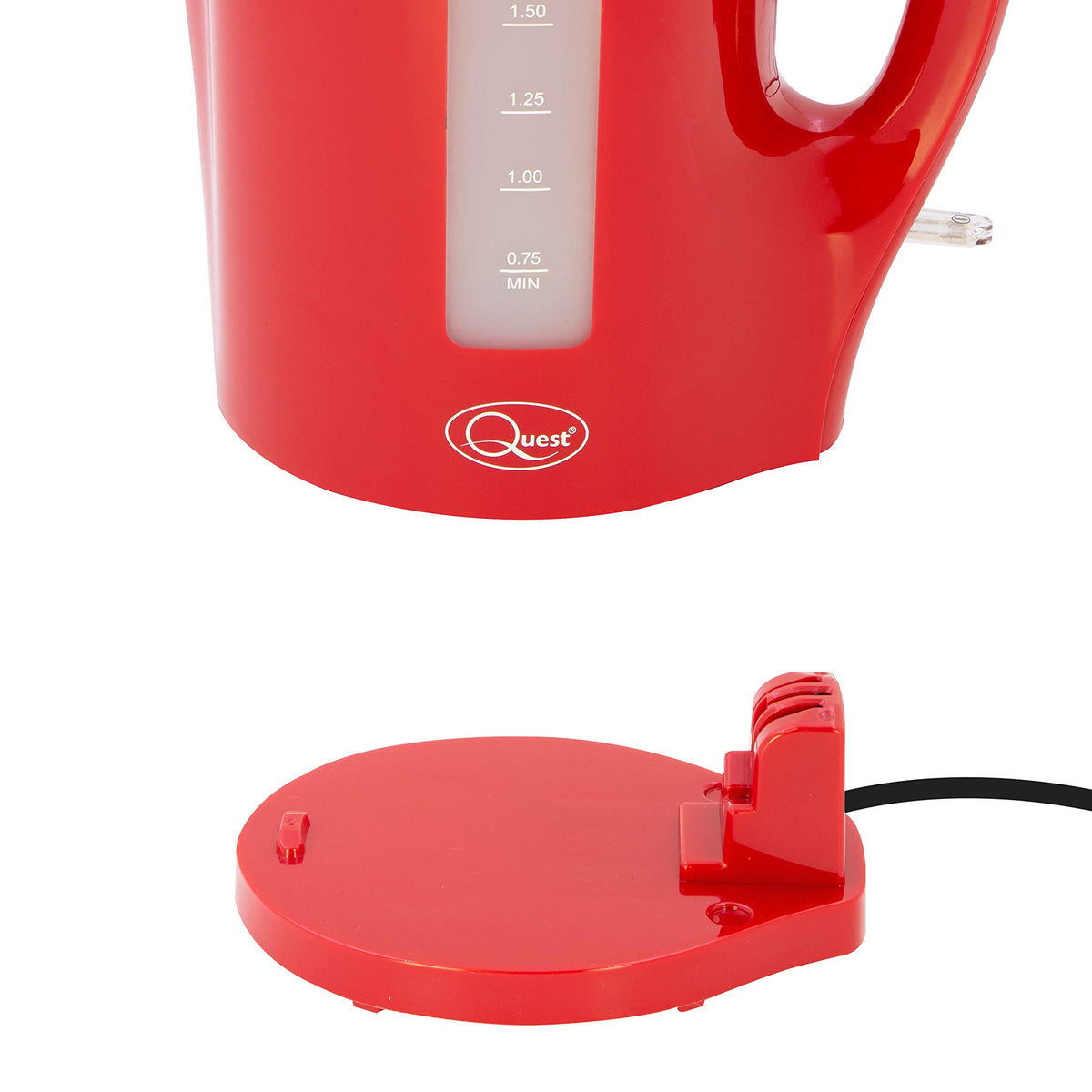 Quest red 1.7L electric kettle