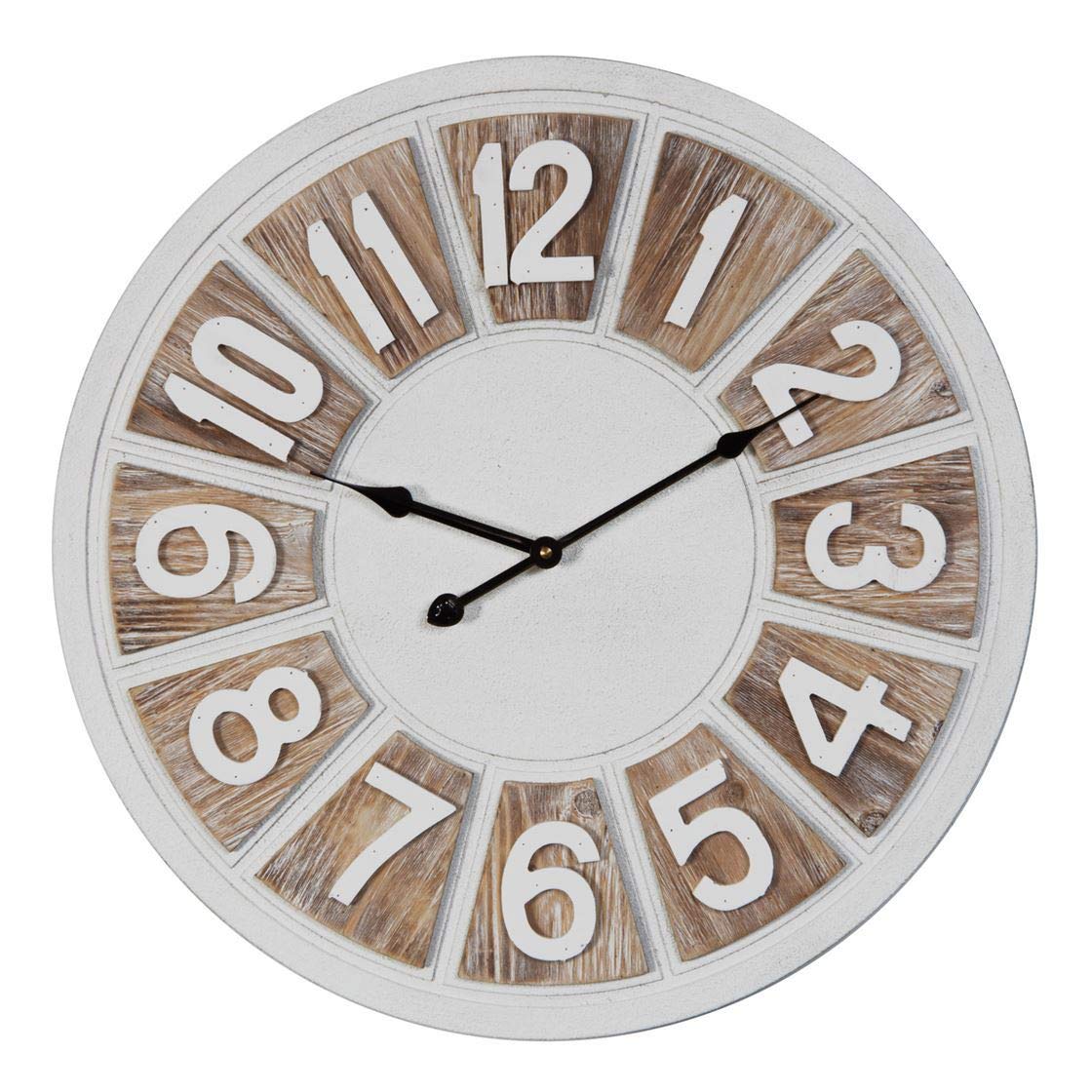 HESTIA 50cm two-tone round wall clock with Arabic numeral dial
