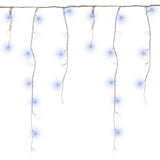 480 blue and bright white LED snowing icicle Christmas lights – 9.48m