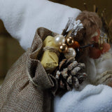 45cm natural hessian Santa Claus Christmas figure