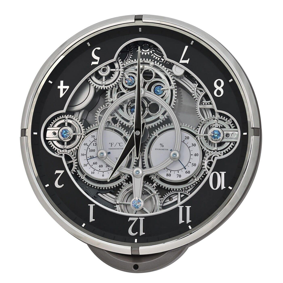 Rhythm Gadget black Magic Motion musical wall clock