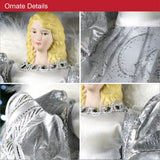 30cm silver angel Christmas tree topper
