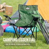 Milestone 20389 green folding camping chair