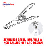 Laundry Mate stainless steel sock hanger with 40 pegs