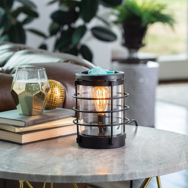 Candle Warmers Etc. Edison Style Illumination Fragrance Warmer, Light up Warmer for Warming Scented Candle, Wax Melts or Essential Oils