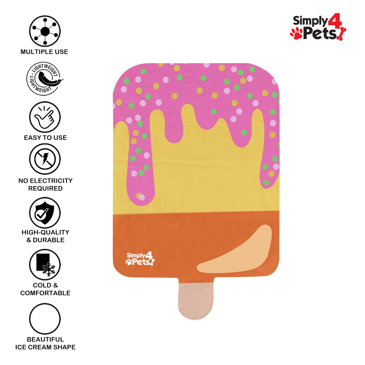 Simply4Pets ice lolly self-cooling pet mat – 110 x 70cm