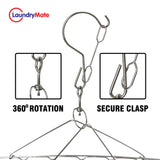 Laundry Mate stainless steel sock hanger with 40 pegs