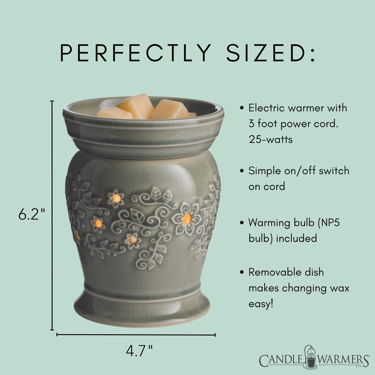 Candle Warmers Etc. Perennial illumination fragrance warmer
