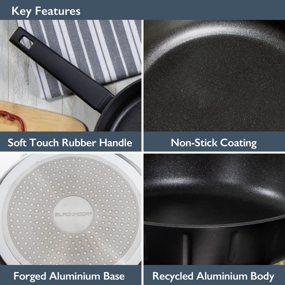 Blackmoor Neuvo 28cm Non-Stick Frying Pan for Induction Hobs