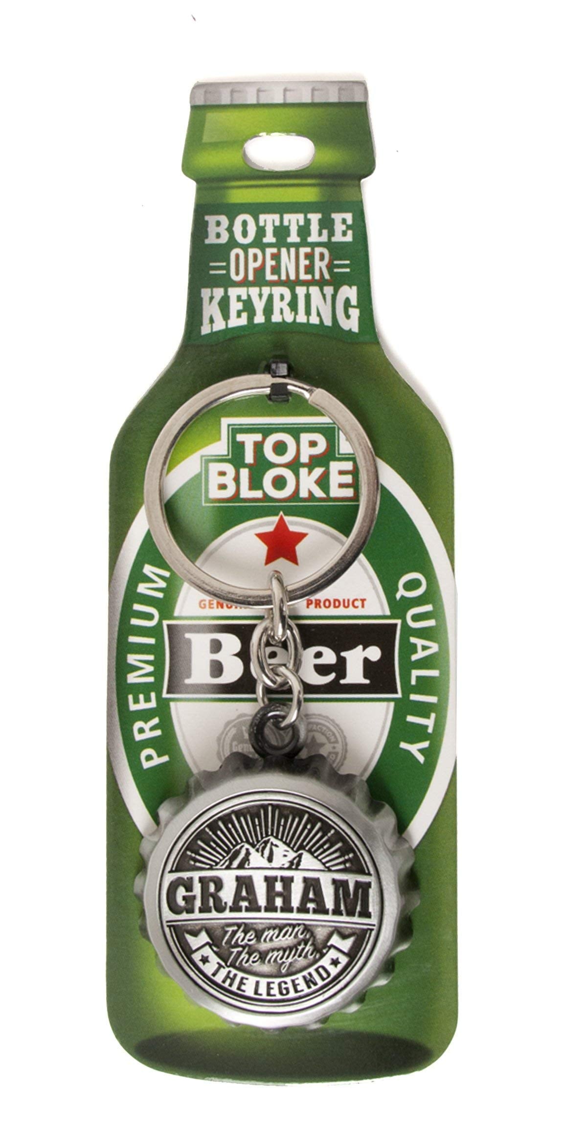 History & Heraldry Top Bloke Graham bottle opener keyring