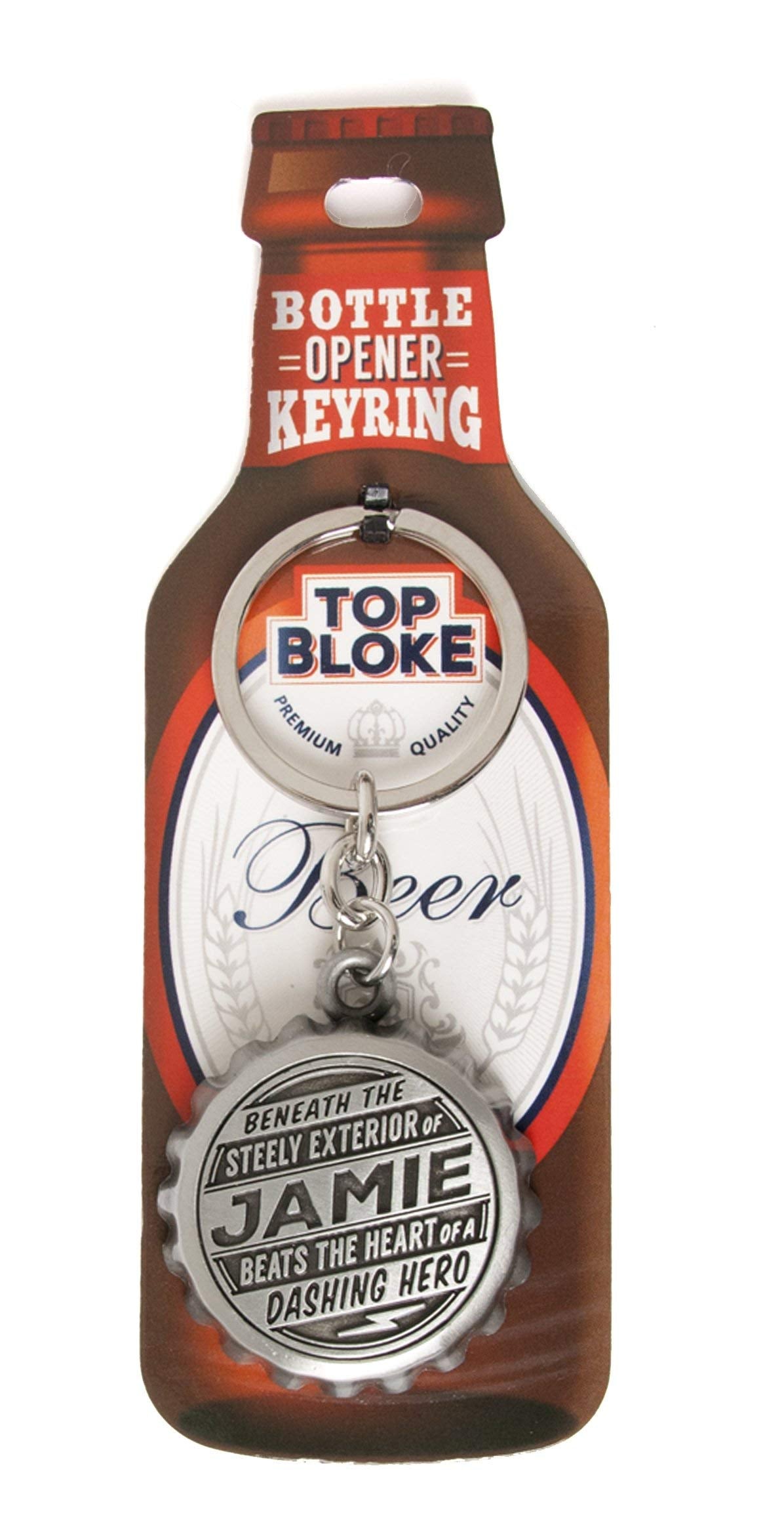 History & Heraldry Top Bloke Jamie bottle opener keyring