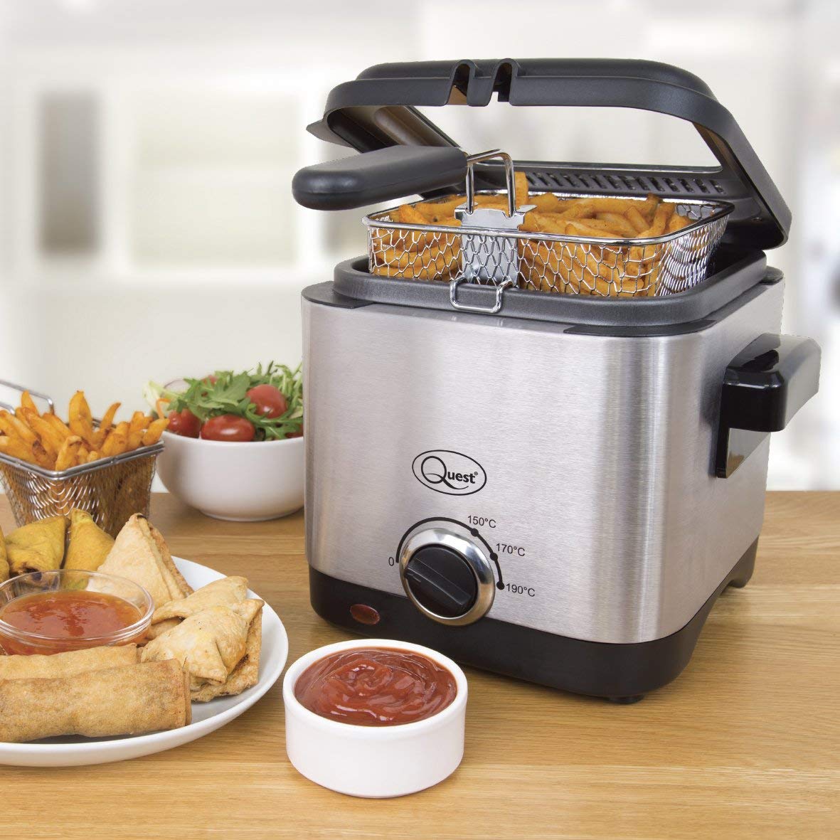 Quest 34250 1.5L stainless steel deep fat fryer