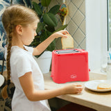 Quest red 2-slice toaster with variable browning
