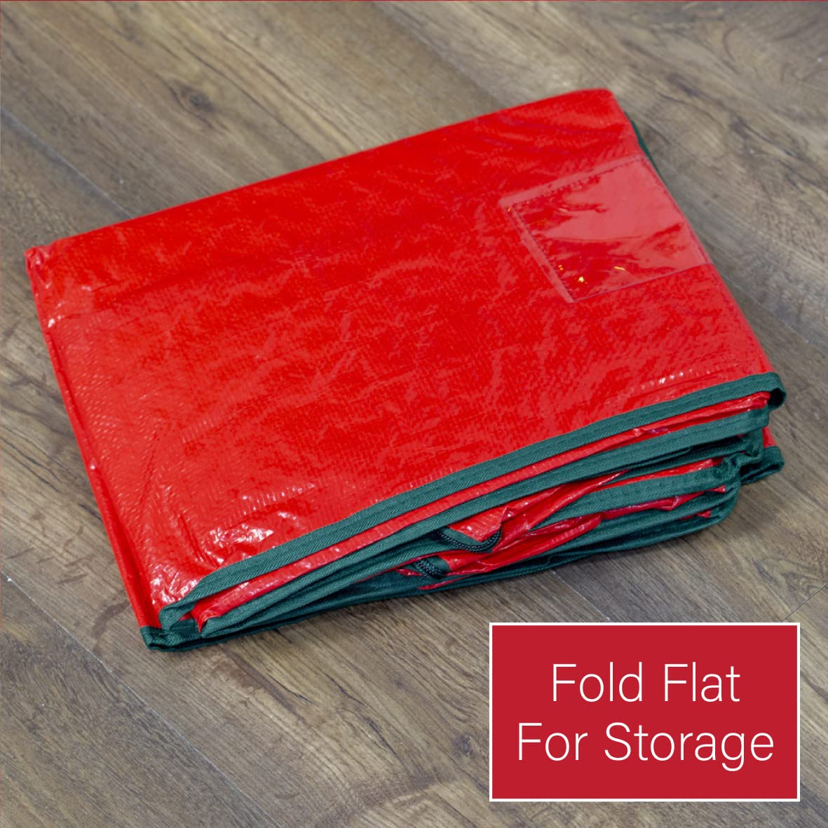 The Christmas Workshop Decoration and Christmas Tree Storage Bags/Moisture and Dust Proof/Large Capacity with Zipper/Transport and Store Ornaments (Christmas Tree Storage Bag)