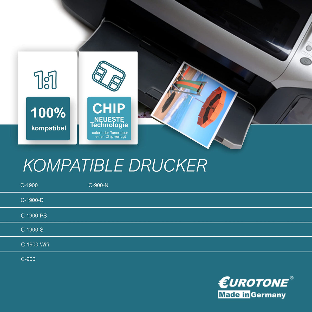 Eurotone magenta toner compatible with Epson AcuLaser C1900 and C900