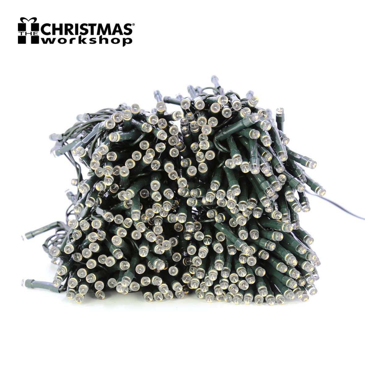 200 warm white LED chaser Christmas lights – 13.9m