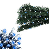 100 blue and warm white LED chaser Christmas lights – 6.9m