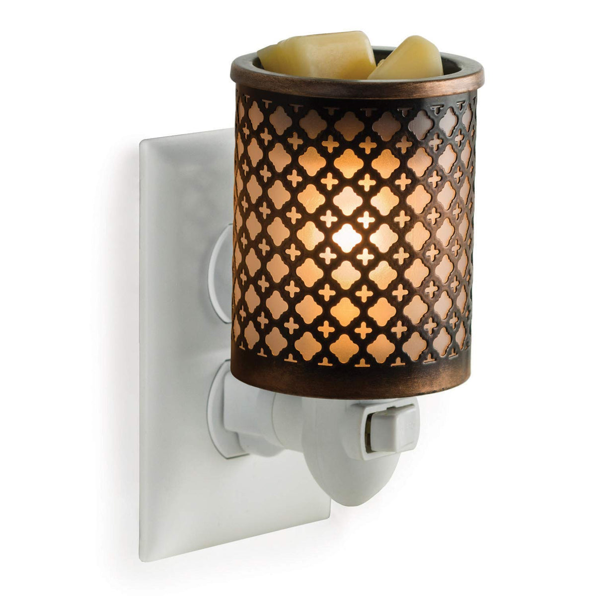 Candle Warmers Etc. Moroccan Metal plug-in wax melt warmer