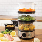 Quest 400W three-tier food steamer