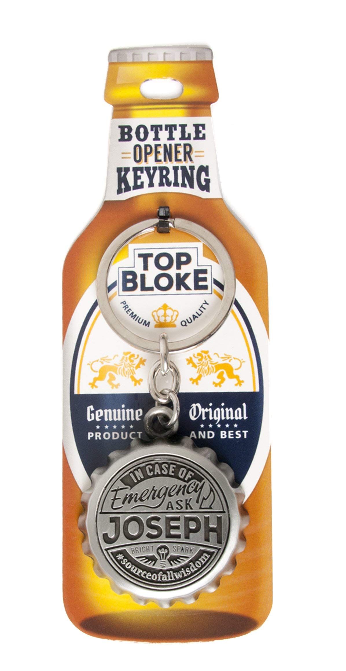 History & Heraldry Top Bloke Joseph bottle opener keyring