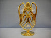 24K gold-plated angel heart ornament with Swarovski crystal