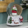 15cm musical snowman Christmas snow globe – wind-up