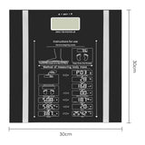 Bauer digital body analyser scales with tempered glass platform