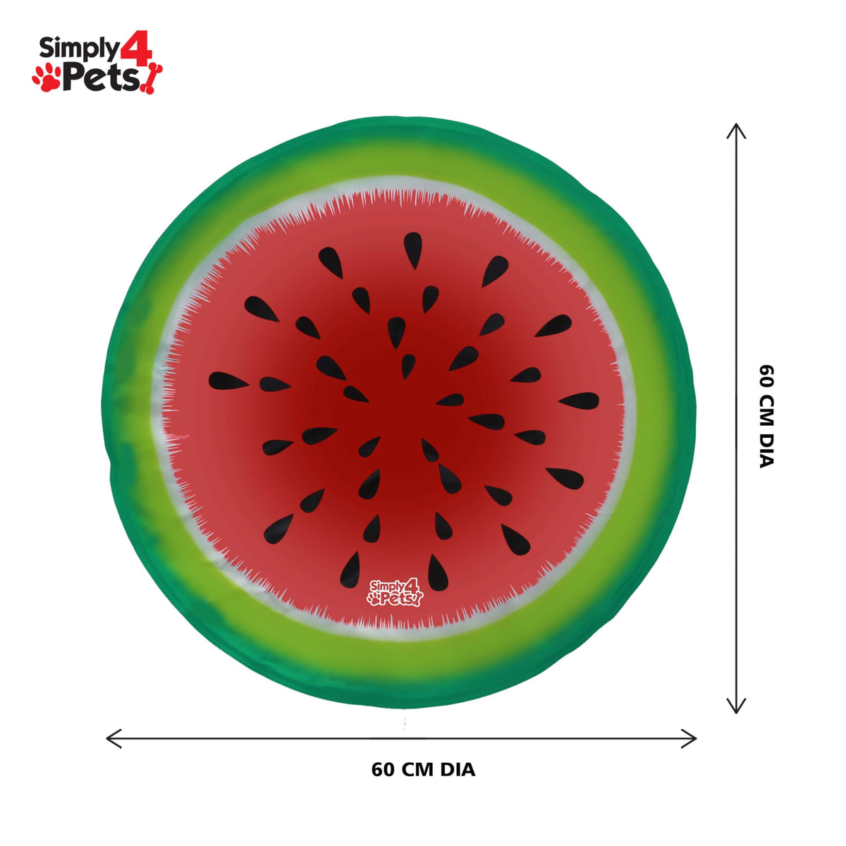 Simply4Pets watermelon self-cooling pet mat – 60 x 60cm
