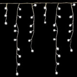 240 bright white LED snowing icicle Christmas lights – 4.7m