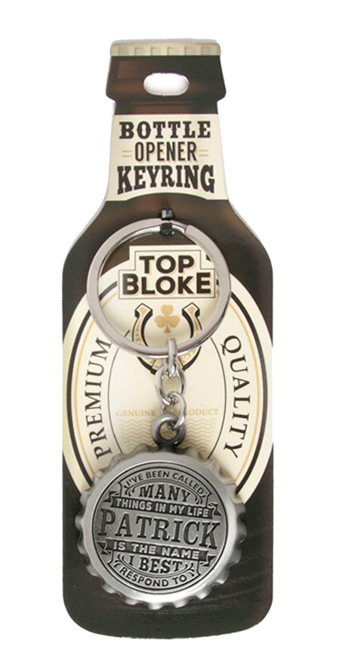 History & Heraldry Top Bloke Patrick bottle opener keyring