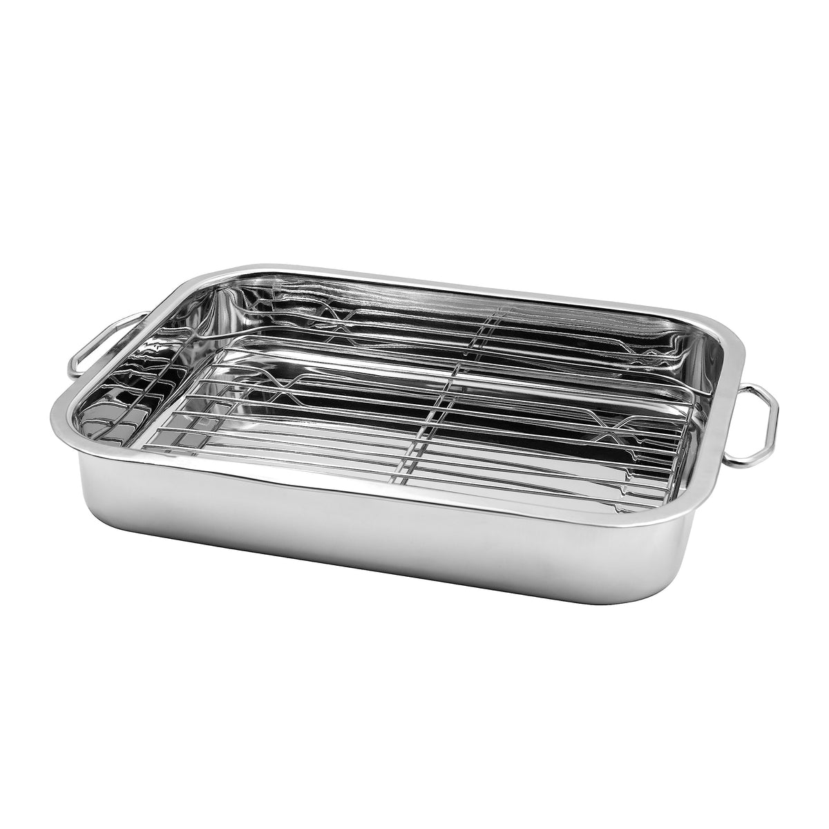 Non-Stick Roasting Tin with Removable Rack for Meat, Poultry & Vegetables - Blackmoor