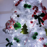 6ft slimline white artificial Christmas tree – 560 tips