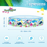 Benross 120cm rigid paddling pool with sea life design
