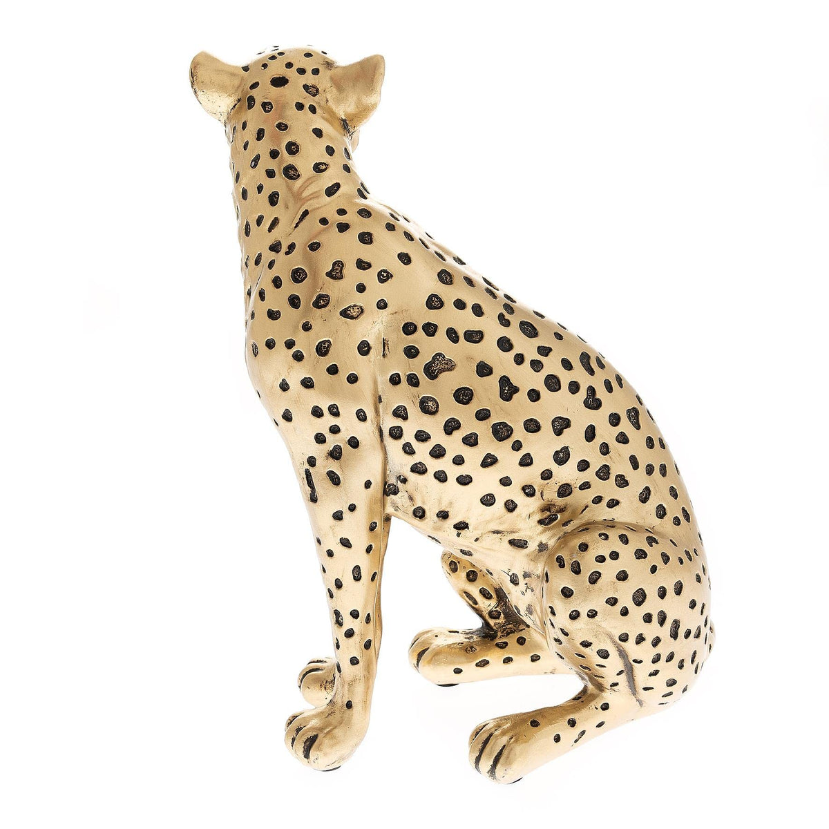 Hestia gold cheetah polyresin figurine – 23cm