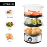 Quest 400W three-tier food steamer