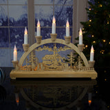 The Christmas Workshop 70780 wooden LED candle bridge
