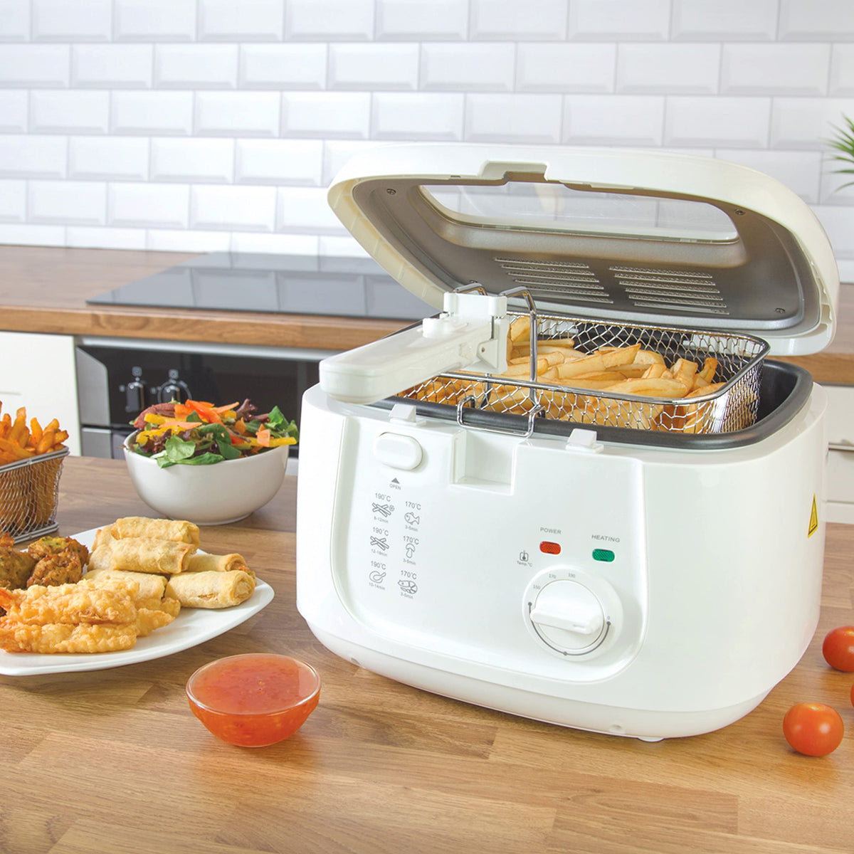 Quest white 2.5L 1800W deep fryer
