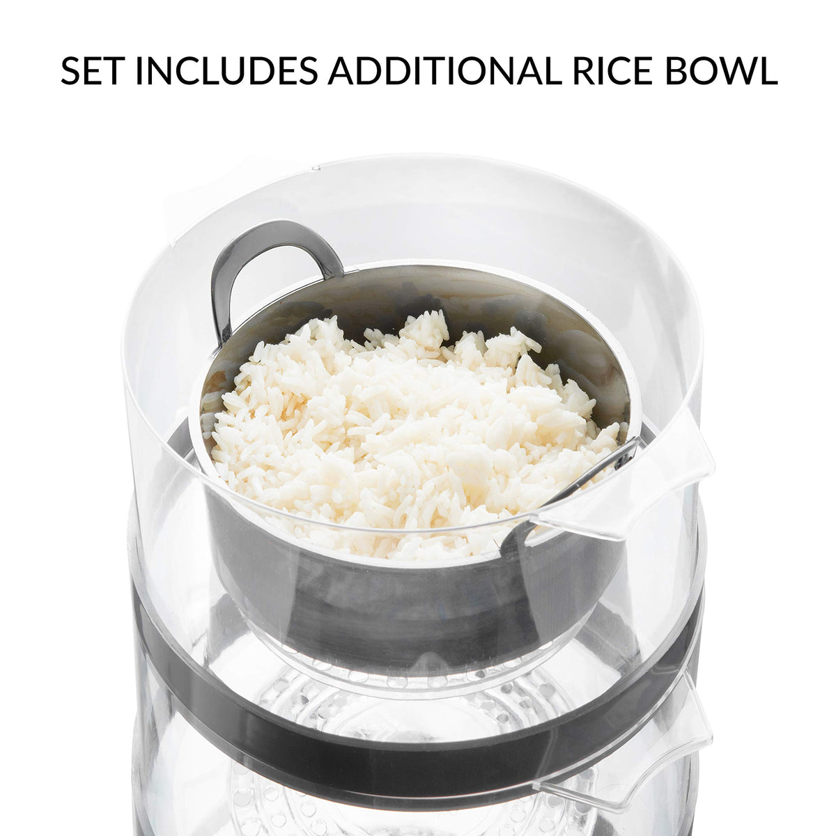Quest 400W three-tier food steamer