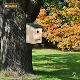 My Garden wooden bird nest box with bird spotting chart