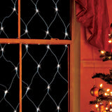 150 bright white LED Christmas net lights, 1.5 x 1m