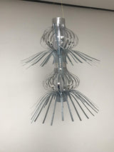 Blue foil Christmas hanging lantern decoration