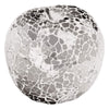 Mirrored mosaic glass apple ornament 9cm