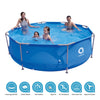Avenli 98249 10ft Round Super Steel Family Pool/Heavy Duty Material/Easy to Install/Anti-Corrosion Technology/Ideal for Summer Garden Parties and BBQs