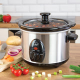 Quest 1.5L stainless steel slow cooker, 120W