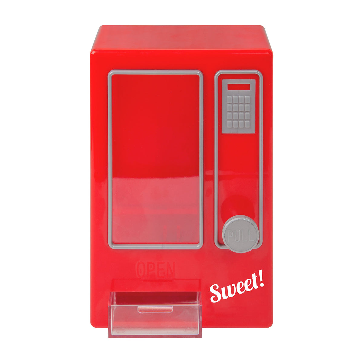 Global Gizmos red retro sweet vending machine