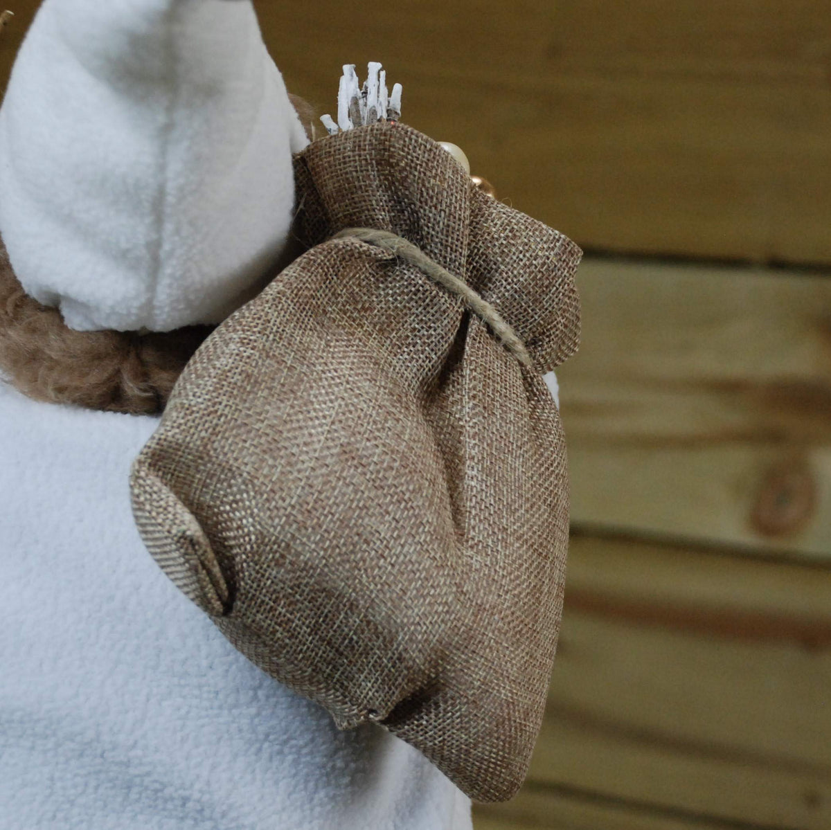 45cm natural hessian Santa Claus Christmas figure